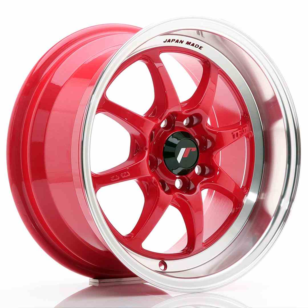 Japan Racing JR Wheels TFII 15x7.5 ET30 4x100 4x114.3 Red