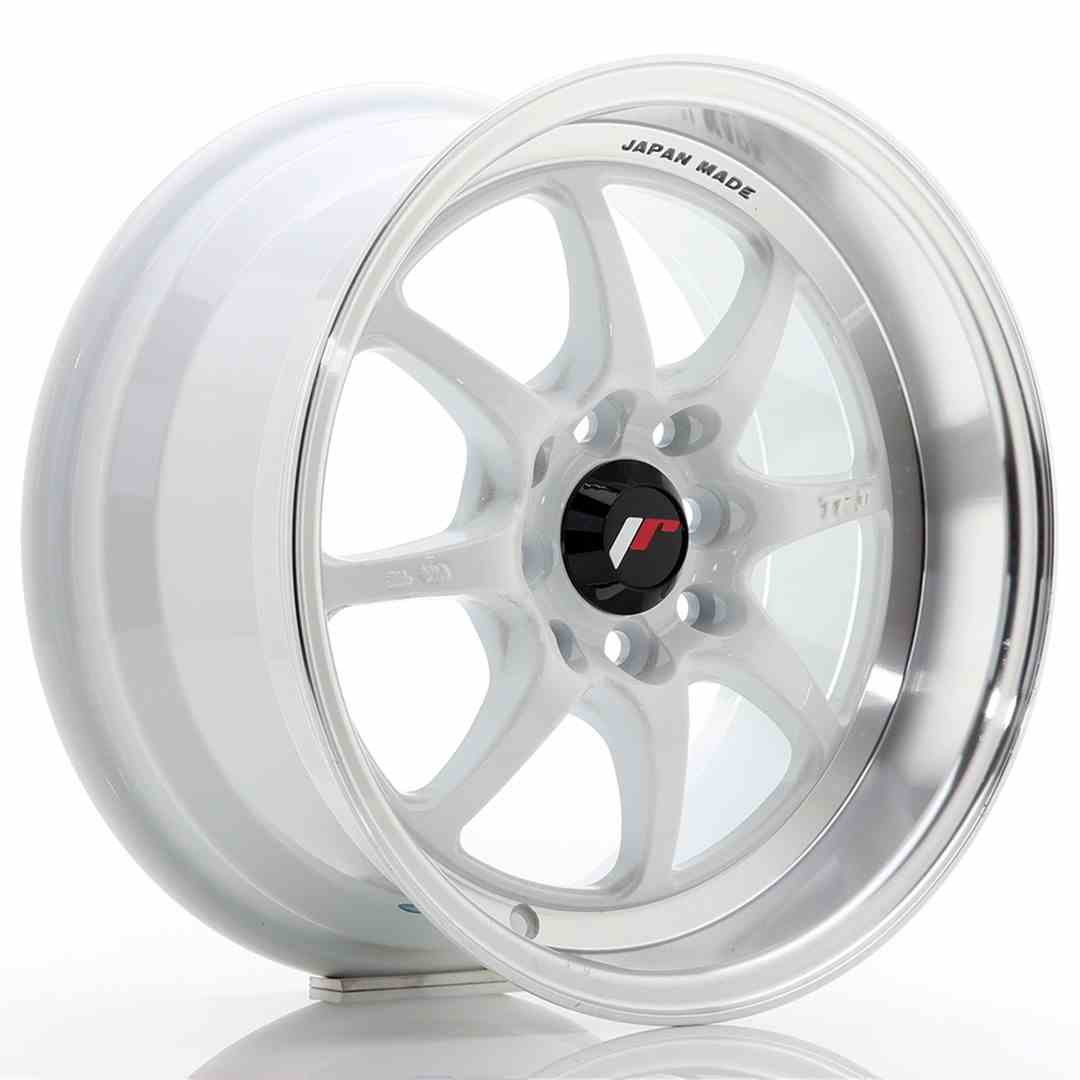 Japan Racing JR Wheels TFII 15x7.5 ET30 4x100 4x114.3 White